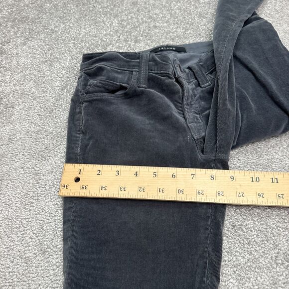 J.Brand Skinny Corduroy Pants Womens 25 Charcoal Gray Mid Rise Stretch 25x29.5 - Picture 15 of 16